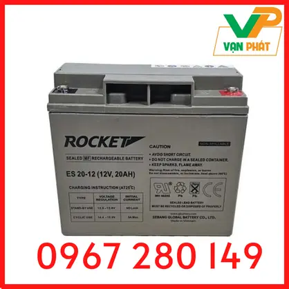 Ắc Quy ROCKET ES20-12 (12V-20Ah)