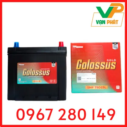 Bình Ắc Quy Colossus SMF 75D23L (12V-65Ah)