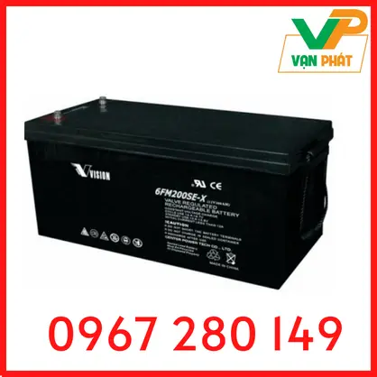 Bình Ắc Quy Vision 6FM200SE-X (12V-200Ah)