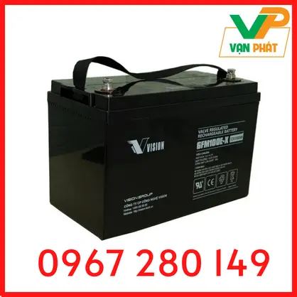 Bình Ắc Quy Vision 6FM100E-X (12V-100Ah)