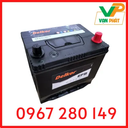 Bình Ắc Quy Delkor EFB Q85/95D23L (12V-65Ah)