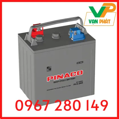 BÌNH ẮC QUY PINACO PL6-260 (6V-260AH)