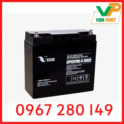 Bình Ắc Quy Vision CP12170E-X (12V-17Ah)
