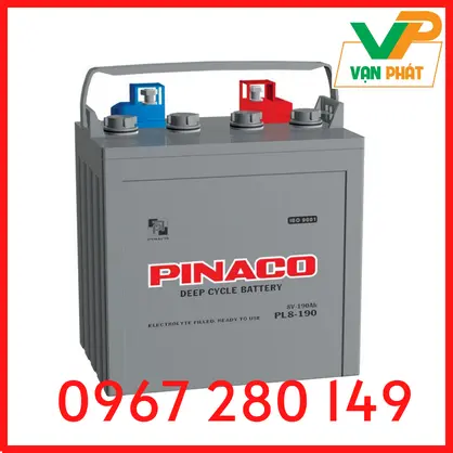 BÌNH ẮC QUY PINACO PL8-190 (8V-190AH)