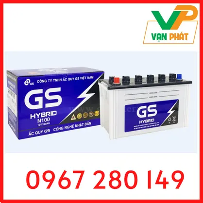 BÌNH ẮC QUY GS HYBRID N100 (12V-100AH)