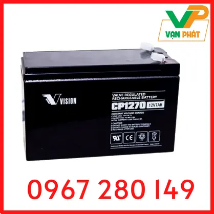 Bình Ắc Quy Vision CP1270 (12V-7Ah)