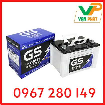 ẮC QUY GS HYBRID 95D31R (12V-80AH)
