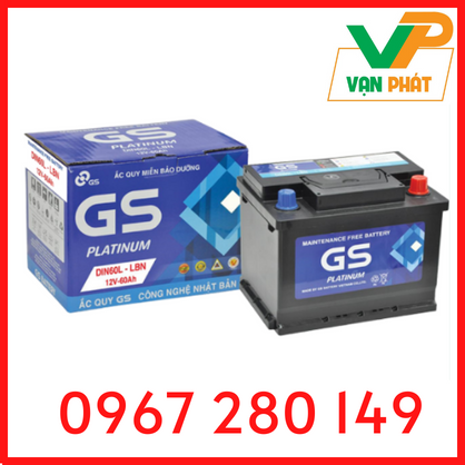 Bình Ắc Quy GS DIN60 (12V-60Ah)
