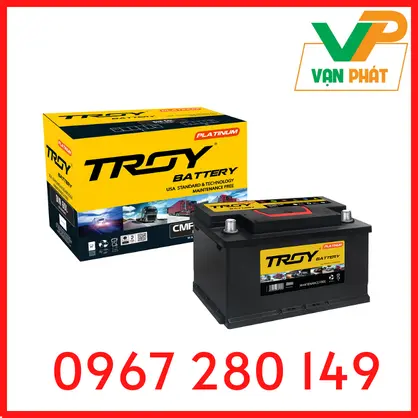 Ắc Quy Troy CMF DIN60L-LBN (12V-60Ah).