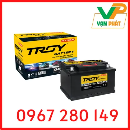 Ắc Quy Troy CMF DIN75L-LBN (12V-75Ah).