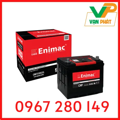 ẮC QUY ENIMAC CMF 55D23L (12V-60Ah)