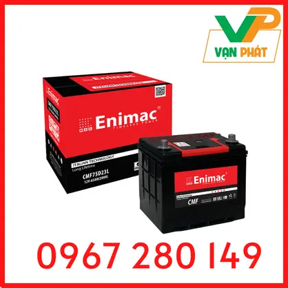 ẮC QUY ENIMAC CMF 75D23L (12V-65Ah)