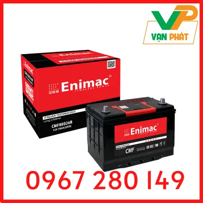 Ắc Quy ENIMAC CMF 80D26R (12V-70Ah)