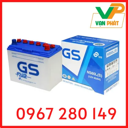 Ắc Quy GS NS60LS (12V-45Ah) (Cọc Lớn)