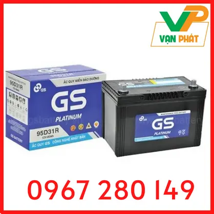 Ắc Quy GS MF 95D31R (12V-80Ah)