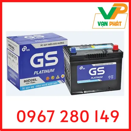 Ắc Quy GS MF 80D26L (12V-70Ah)