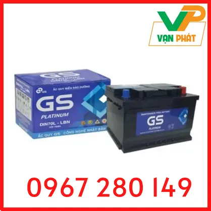 Ắc Quy GS DIN70L-LBN (12V-70Ah)