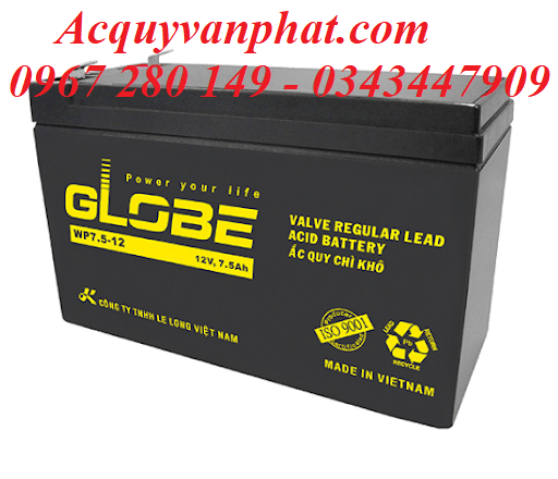 ắc quy globe 7.5ah